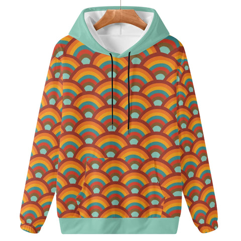 Womens Hoodie - Orange Retro 9 - Mr.Shit