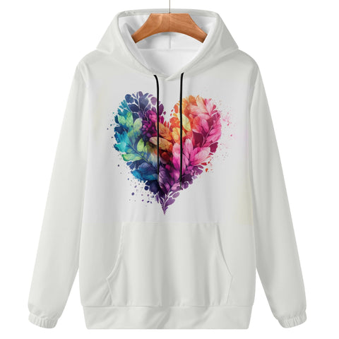 Womens Hoodie - Rainbow Heart - Mr.Shit