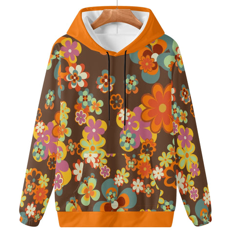 Womens Hoodie - Retro Floral 2 - Mr.Shit