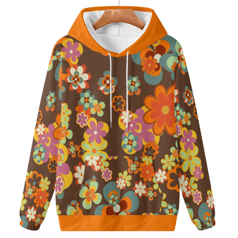 Womens Hoodie - Retro Floral 2 - Mr.Shit