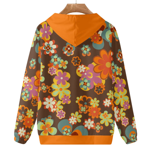 Womens Hoodie - Retro Floral 2 - Mr.Shit