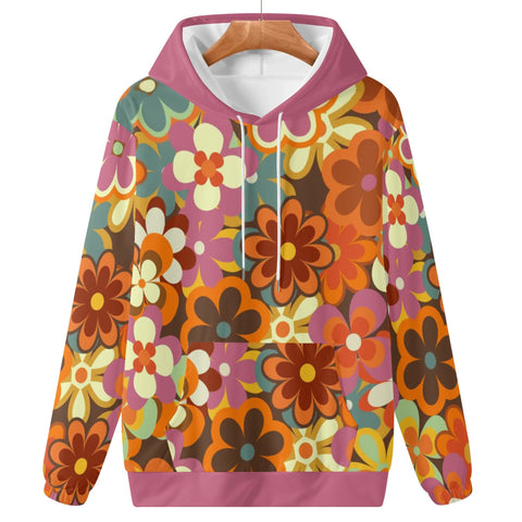 Womens Hoodie - Retro Floral 5 - Mr.Shit