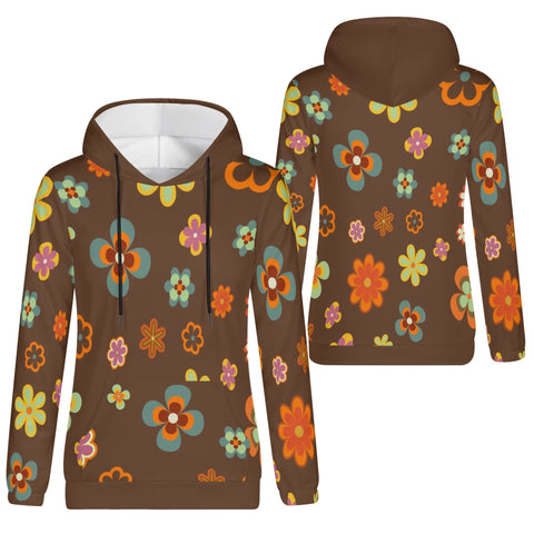 Womens Hoodie - Retro Floral 6 - Mr.Shit