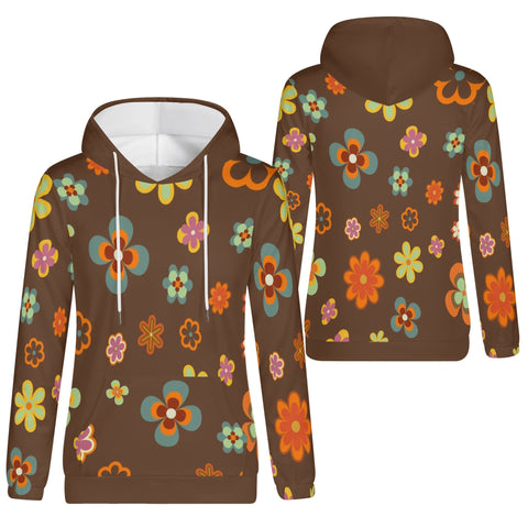 Womens Hoodie - Retro Floral 6 - Mr.Shit