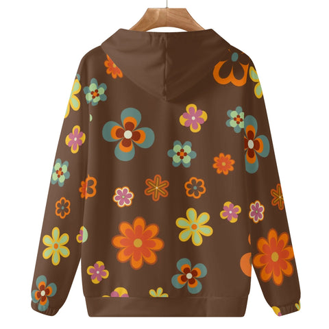 Womens Hoodie - Retro Floral 6 - Mr.Shit