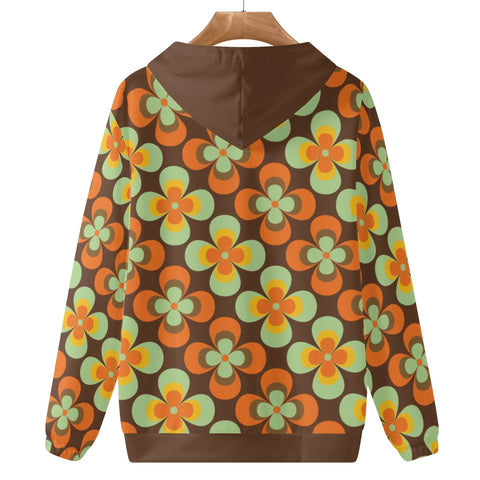 Womens Hoodie - Retro Floral - Mr.Shit