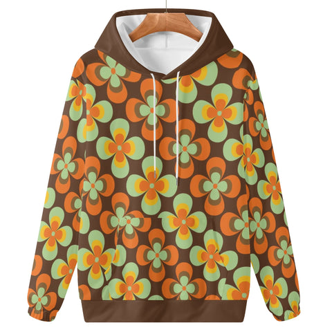 Womens Hoodie - Retro Floral - Mr.Shit