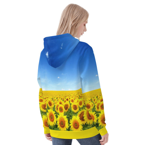 Womens Hoodie - Sunflowers - Mr.Shit