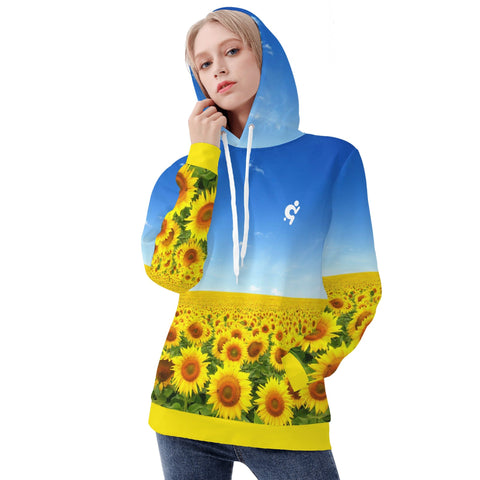 Womens Hoodie - Sunflowers - Mr.Shit