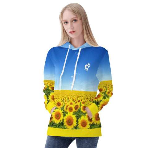 Womens Hoodie - Sunflowers - Mr.Shit