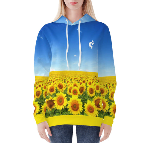 Womens Hoodie - Sunflowers - Mr.Shit