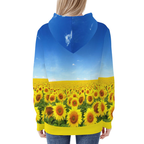 Womens Hoodie - Sunflowers - Mr.Shit