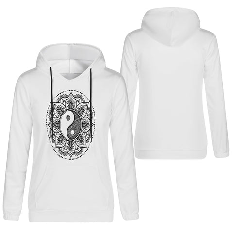 Womens Hoodie - Ying Yang Mandala - Mr.Shit