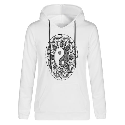 Womens Hoodie - Ying Yang Mandala - Mr.Shit