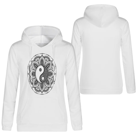 Womens Hoodie - Ying Yang Mandala - Mr.Shit