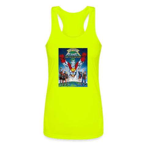 Women’s Performance Racerback Tank Top - Captain Planet - Mr.Shit