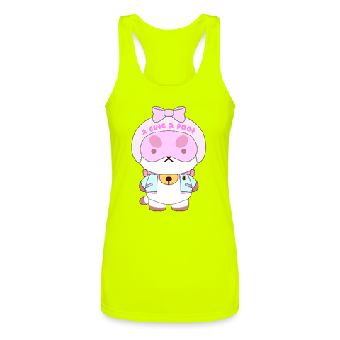Women’s Performance Racerback Tank Top - Too Cute To Poot - Mr.Shit