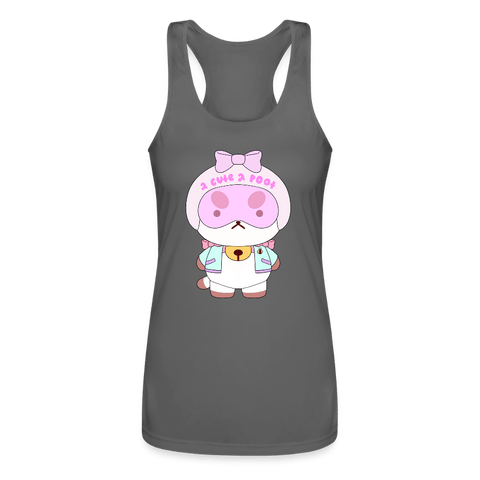 Mr.Shit Women’s Performance Racerback Tank Top - Too Cute To Poot Women's Tank Tops 42 $