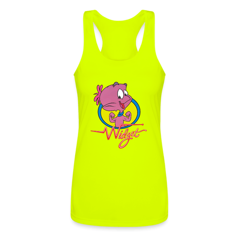 Women’s Performance Racerback Tank Top - Widget The World Watcher - Mr.Shit