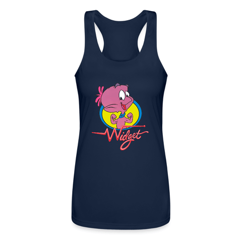 Women’s Performance Racerback Tank Top - Widget The World Watcher - Mr.Shit