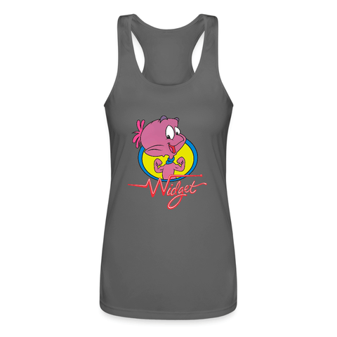 Women’s Performance Racerback Tank Top - Widget The World Watcher - Mr.Shit