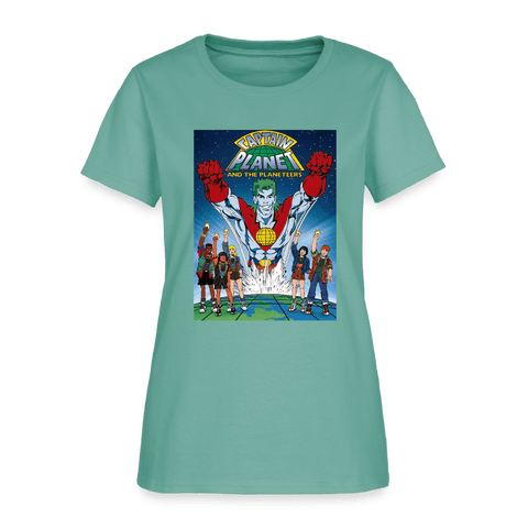 Mr.Shit Women's Premium T-Shirt - Captain Planet Women's T-Shirts 45 $