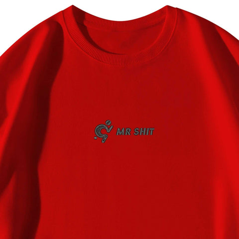 Adult Embroidered Pullover Sweater - Mr.Shit