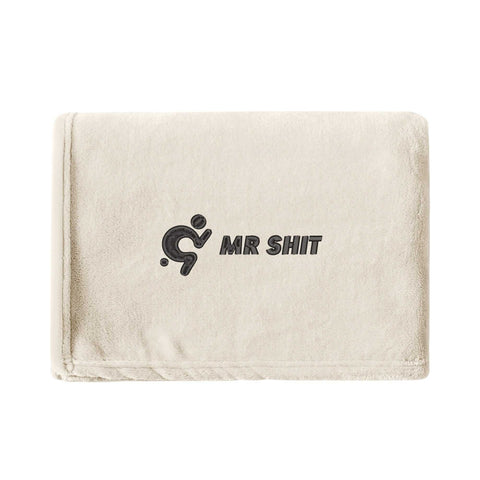 Embroidered Pets Flannel Bed Banklet - Mr.Shit