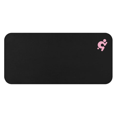 Mr.Shit Gym Towel - Black - Pink Logo All Towels $ 20.24