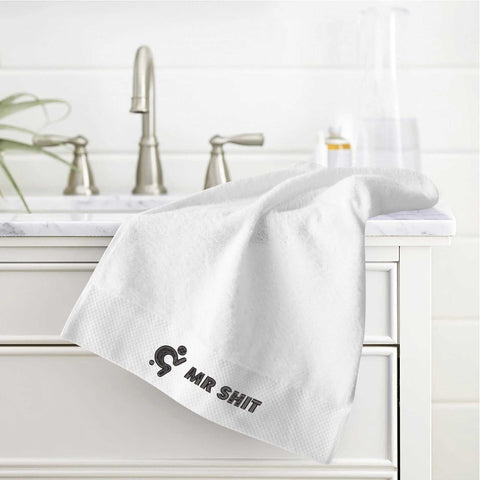 Gym Towel - Embroidered - Mr Shit - Black Logo - Mr.Shit