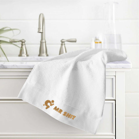 Gym Towel - Embroidered - Mr Shit - Gold Logo - Mr.Shit