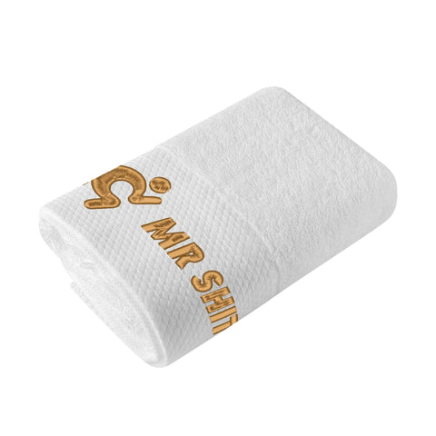 Gym Towel - Embroidered - Mr Shit - Gold Logo - Mr.Shit