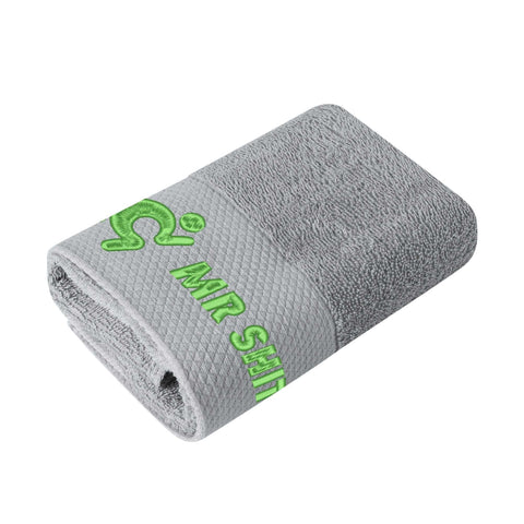 Gym Towel - Embroidered - Mr Shit - Green Logo - Mr.Shit