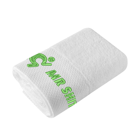 Gym Towel - Embroidered - Mr Shit - Green Logo - Mr.Shit