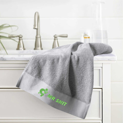 Gym Towel - Embroidered - Mr Shit - Green Logo - Mr.Shit