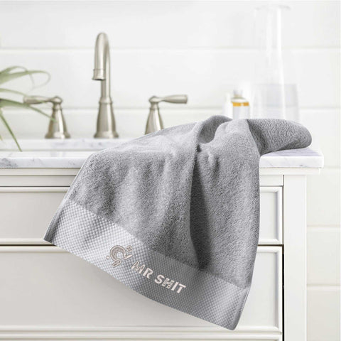 Gym Towel - Embroidered - Mr Shit - Grey Logo - Mr.Shit