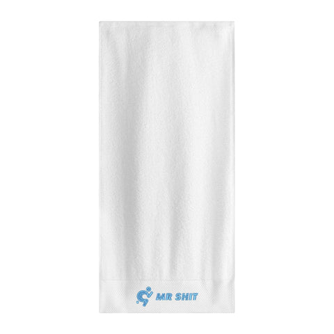 Gym Towel - Embroidered - Mr Shit - Light Blue Logo - Mr.Shit