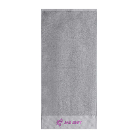 Mr.Shit Gym Towel - Embroidered - Mr Shit - Purple Logo All Towels $ 30.94