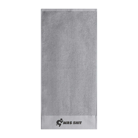 Mr.Shit Gym Towel - Embroidered - Mrs Shit - Black Logo All Towels $ 30.94