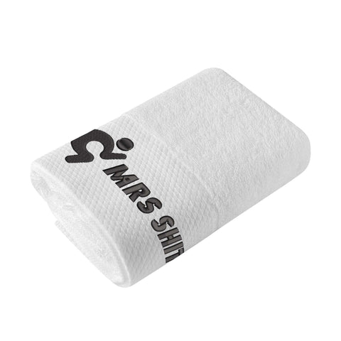 Gym Towel - Embroidered - Mrs Shit - Black Logo - Mr.Shit