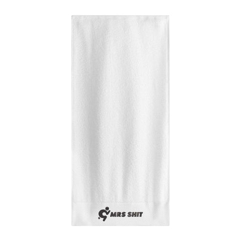 Gym Towel - Embroidered - Mrs Shit - Black Logo - Mr.Shit