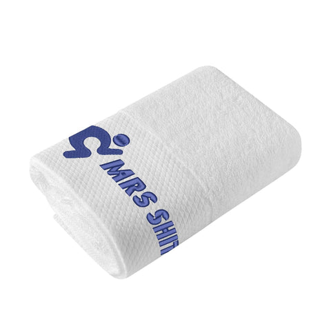 Gym Towel - Embroidered - Mrs Shit - Blue Logo - Mr.Shit