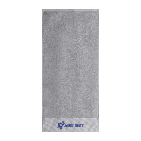 Mr.Shit Gym Towel - Embroidered - Mrs Shit - Blue Logo All Towels $ 30.94