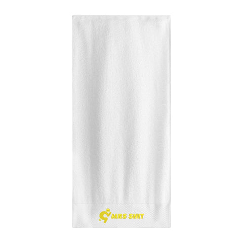 Gym Towel - Embroidered - Mrs Shit - Yellow Logo - Mr.Shit