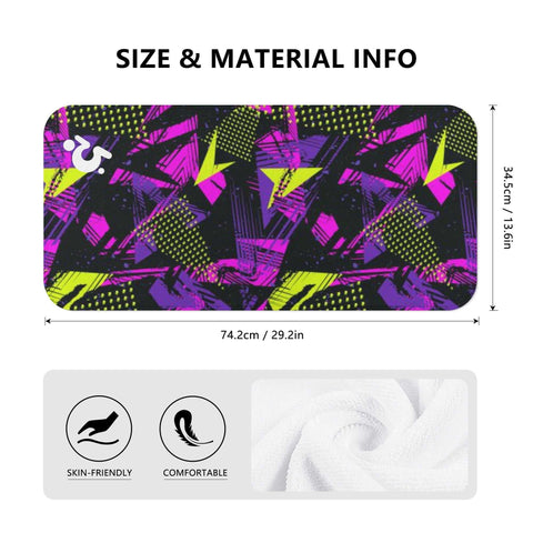 Gym Towel - Mr Shit - Purple Pattern - Mr.Shit