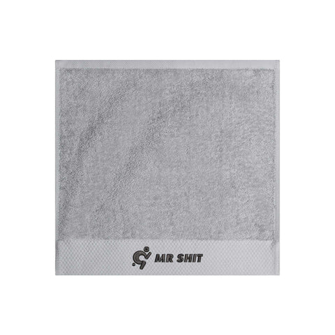 Mr.Shit Gym Towels - Square Embroidered - Mr Shit - Black Logo All Towels $ 26.36