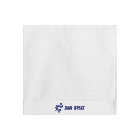 Gym Towels - Square Embroidered - Mr Shit - Blue Logo - Mr.Shit