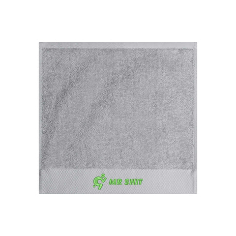 Mr.Shit Gym Towels - Square Embroidered - Mr Shit - Green Logo All Towels $ 26.36