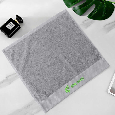 Gym Towels - Square Embroidered - Mr Shit - Green Logo - Mr.Shit