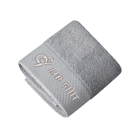 Gym Towels - Square Embroidered - Mr Shit - Grey Logo - Mr.Shit